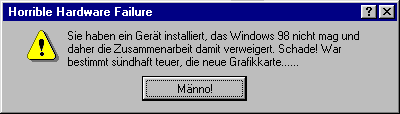 Fehlermeldung
